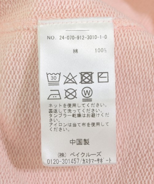 SLOBE IENA（スローブイエナ）スウェット ピンク サイズ:F レディース/2200620721110