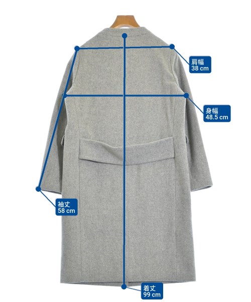 SLOBE IENA（スローブイエナ）チェスターコート グレー サイズ:38(M位) レディース/2200621897050