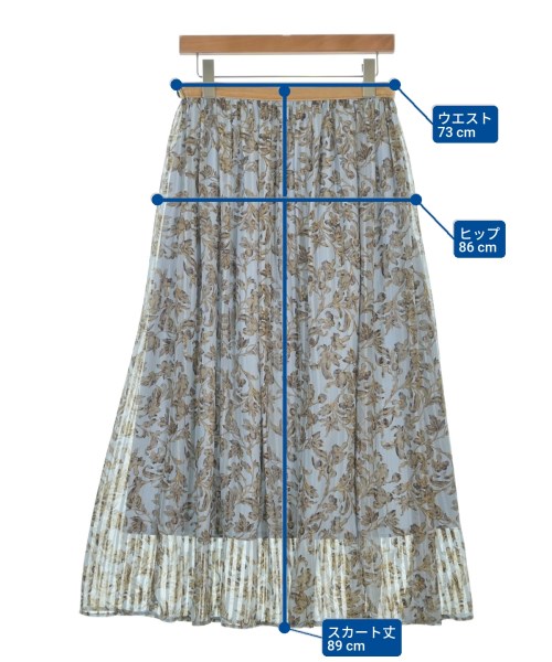 SLOBE IENA（スローブイエナ）ロング・マキシ丈スカート 青 サイズ:40(M位) レディース/2200631851028