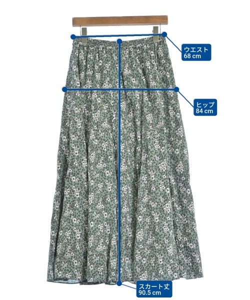 SLOBE IENA（スローブイエナ）ロング・マキシ丈スカート 緑 サイズ:-(M位) レディース/2200634907104