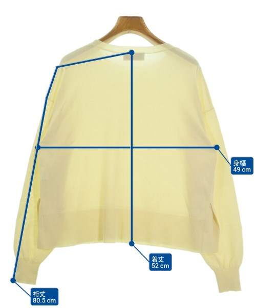 SLOBE IENA（スローブイエナ）ニット・セーター 黄 サイズ:F レディース/2200620390071