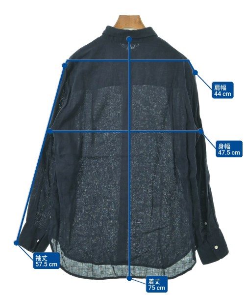 SLOBE IENA（スローブイエナ）カジュアルシャツ 紺 サイズ:38(M位) レディース/2200635656117