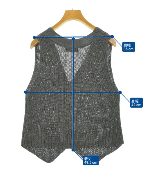 SLOBE IENA（スローブイエナ）ベスト グレー サイズ:F レディース/2200622162102