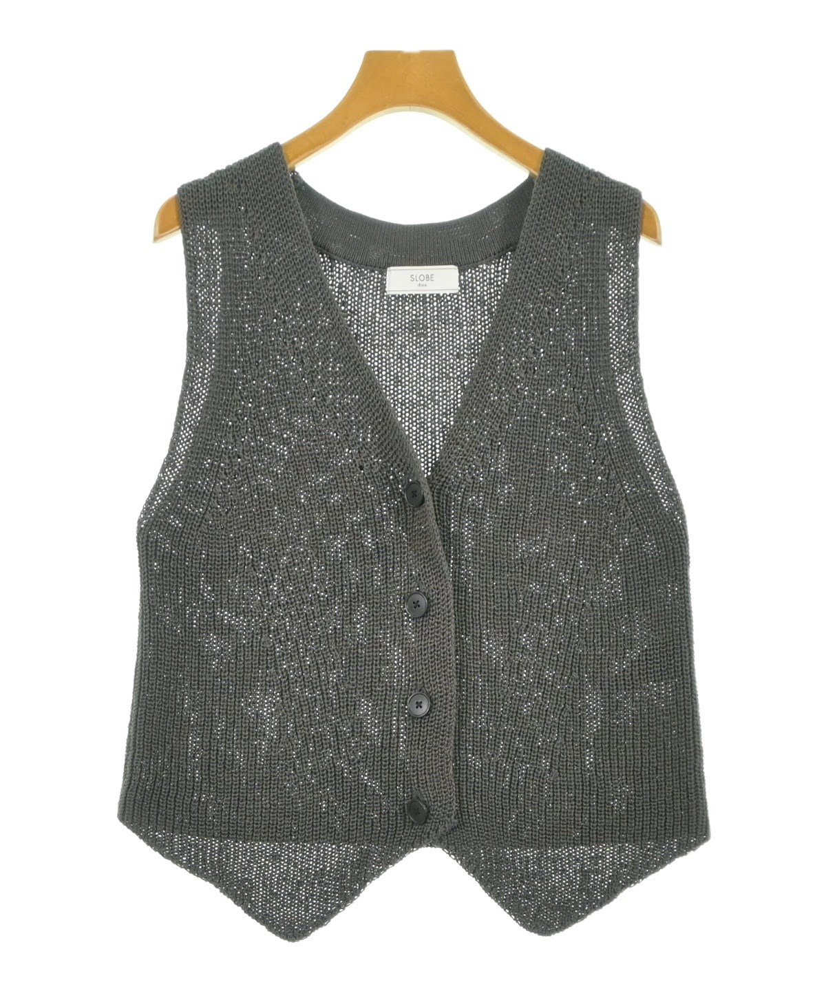 SLOBE IENA ボアベスト グレー SLOBE IENA（スローブイエナ）の「《予約》ECOPELボアベスト（）」 - WEAR