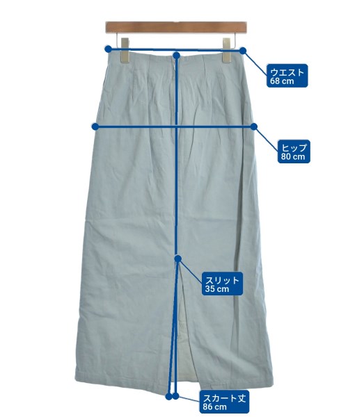 SLOBE IENA（スローブイエナ）ロング・マキシ丈スカート 青 サイズ:36(S位) レディース/2200625916023