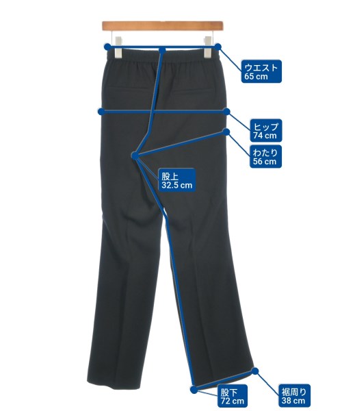 SLOBE IENA（スローブイエナ）スラックス 黒 サイズ:34(XS位) レディース/2200640086107