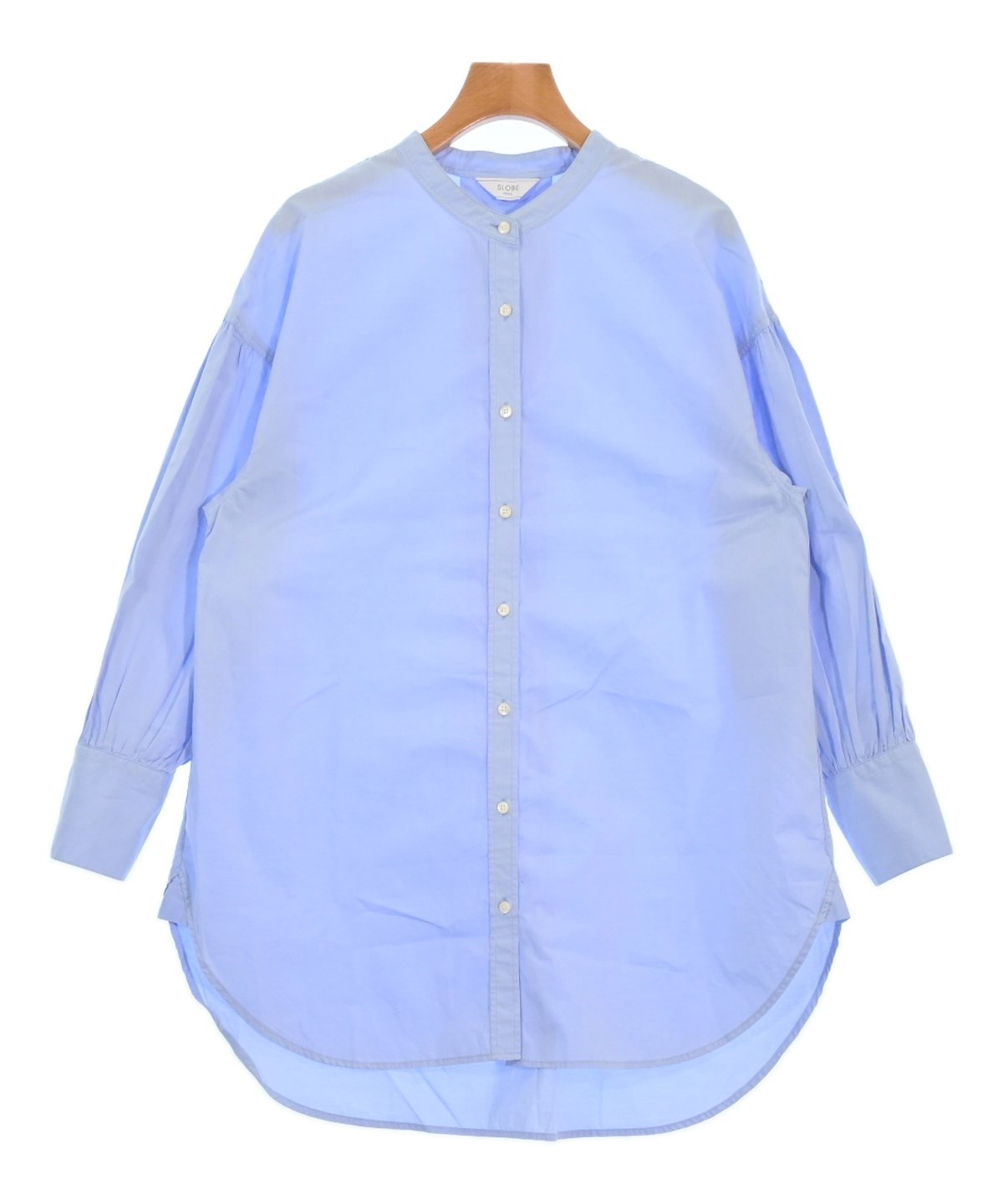 SLOBE IENA カジュアルシャツ レディース スローブイエナ 中古　古着 SLOBE IENA（スローブイエナ）カジュアルシャツ 青 サイズ:F