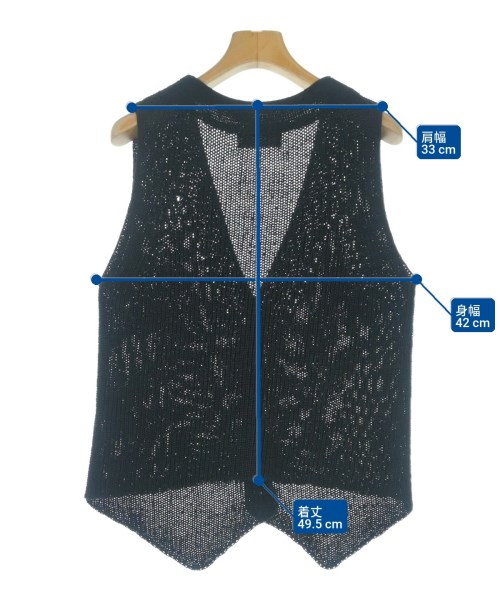 SLOBE IENA（スローブイエナ）ベスト 黒 サイズ:F レディース/2200615247151