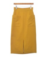 SLOBE IENA（スローブイエナ）ひざ丈スカート 黄 サイズ:38(M位) レディース/2200622156118
