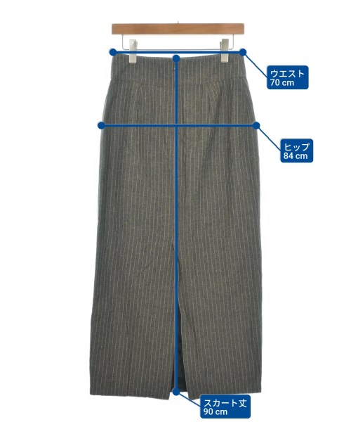 SLOBE IENA（スローブイエナ）ロング・マキシ丈スカート グレー サイズ:38(M位) レディース/2200614371048