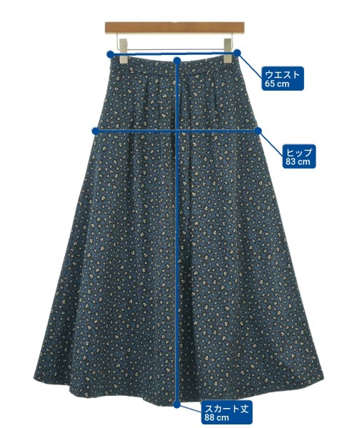 SLOBE IENA（スローブイエナ）ロング・マキシ丈スカート 青 サイズ:38(M位) レディース/2200620626019