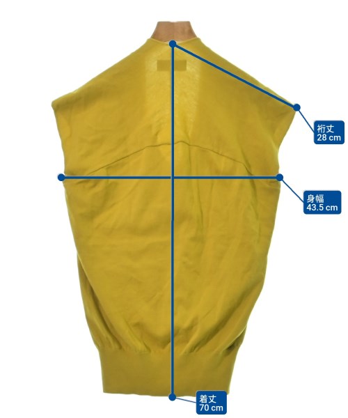 SLOBE IENA（スローブイエナ）ベスト 黄 サイズ:-(M位) レディース/2200629820029