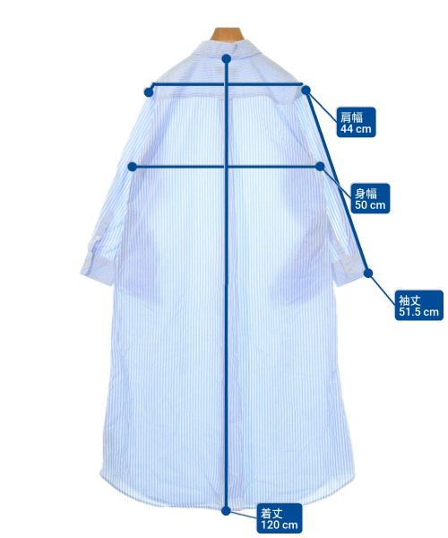 SLOBE IENA（スローブイエナ）シャツワンピース 青 サイズ:F レディース/2200628141019