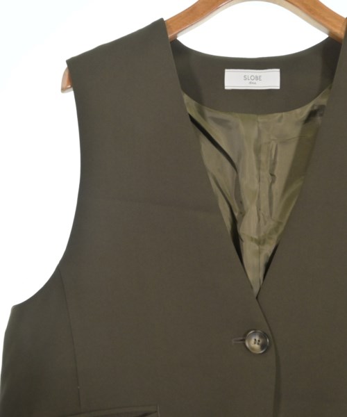 SLOBE IENA（スローブイエナ）ベスト カーキ サイズ:F レディース/2200628727107