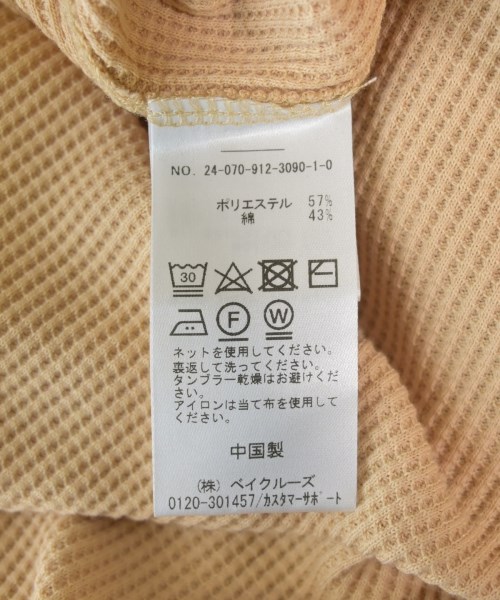 SLOBE IENA（スローブイエナ）Tシャツ・カットソー ベージュ サイズ:F レディース/2200609101025