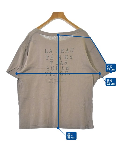 SLOBE IENA（スローブイエナ）Tシャツ・カットソー 茶 サイズ:-(M位) レディース/2200611729156