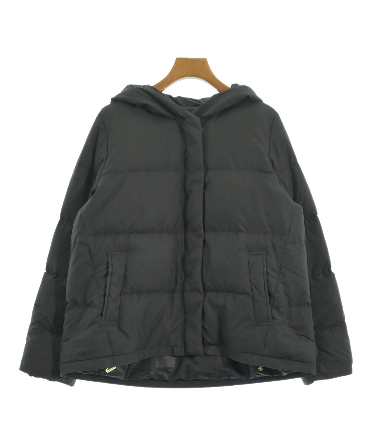 SLOBE IENA ブラック フード付き ダウンベスト SLOBE IENA（スローブイエナ）ダウンジャケット/ダウンベスト 黒