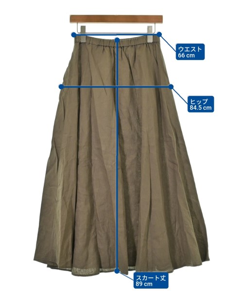 SLOBE IENA（スローブイエナ）ロング・マキシ丈スカート 茶 サイズ:38(M位) レディース/2200617960041