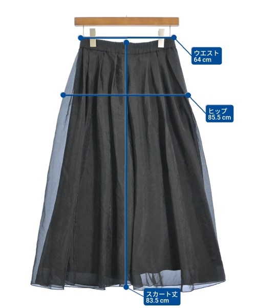 SLOBE IENA（スローブイエナ）ロング・マキシ丈スカート 黒 サイズ:38(M位) レディース/2200614533019