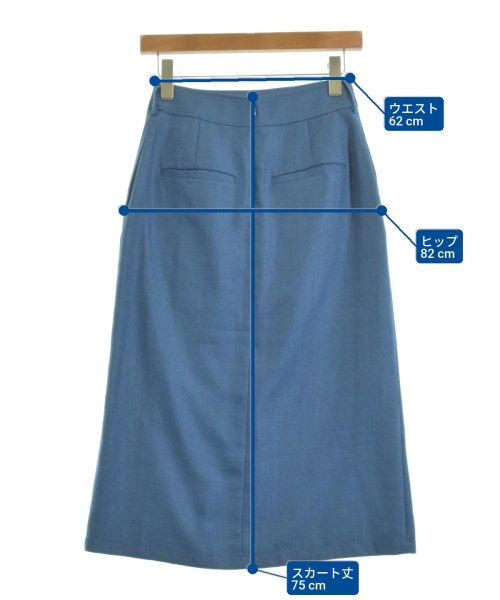 SLOBE IENA（スローブイエナ）ロング・マキシ丈スカート 青 サイズ:36(S位) レディース/2200610970030