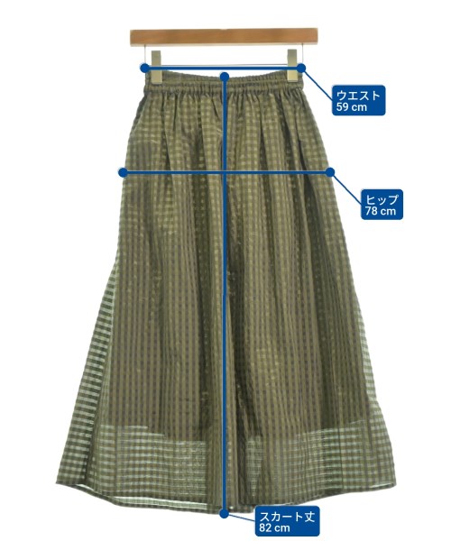SLOBE IENA（スローブイエナ）ロング・マキシ丈スカート カーキ サイズ:-(M位) レディース/2200613132053