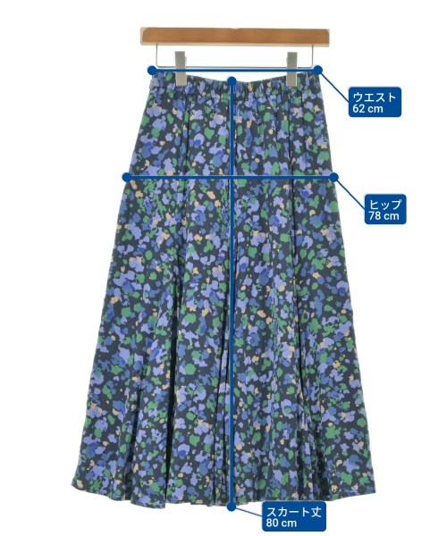 SLOBE IENA（スローブイエナ）ロング・マキシ丈スカート 紺 サイズ:38(M位) レディース/2200600631019