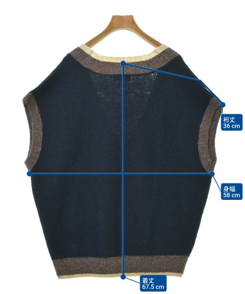 SLOBE IENA（スローブイエナ）ベスト/ノースリーブ 紺 サイズ:F レディース/2200663988044