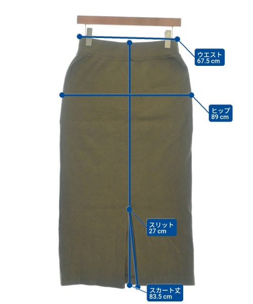 SLOBE IENA（スローブイエナ）ロング・マキシ丈スカート カーキ サイズ:-(XS位) レディース/2200665395406
