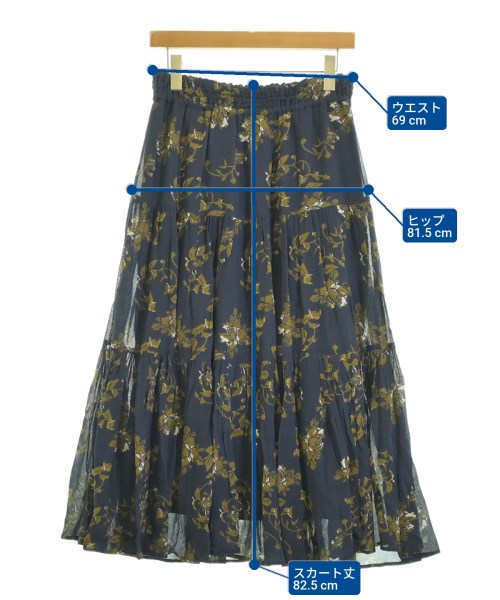 SLOBE IENA（スローブイエナ）ロング・マキシ丈スカート 紺 サイズ:-(M位) レディース/2200669780086