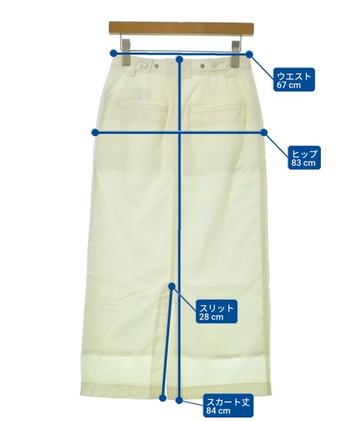 SLOBE IENA（スローブイエナ）ロング・マキシ丈スカート 白 サイズ:36(S位) レディース/2200667819023