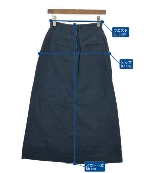 SLOBE IENA（スローブイエナ）ロング・マキシ丈スカート 紺 サイズ:36(S位) レディース/2200670622054
