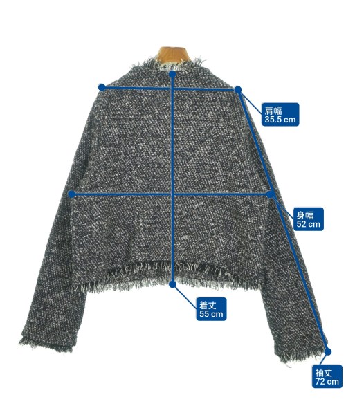 SLOBE IENA（スローブイエナ）ノーカラージャケット 紺 サイズ:F レディース/2200671693060