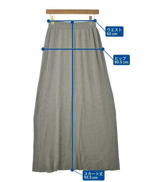 SLOBE IENA（スローブイエナ）ロング・マキシ丈スカート グレー サイズ:-(S位) レディース/2200671294052