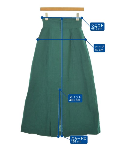 SLOBE IENA（スローブイエナ）ロング・マキシ丈スカート 緑 サイズ:38(M位) レディース/2200672141140