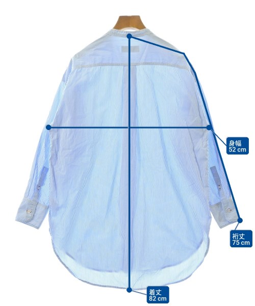 SLOBE IENA（スローブイエナ）カジュアルシャツ 青 サイズ:F レディース/2200673990105