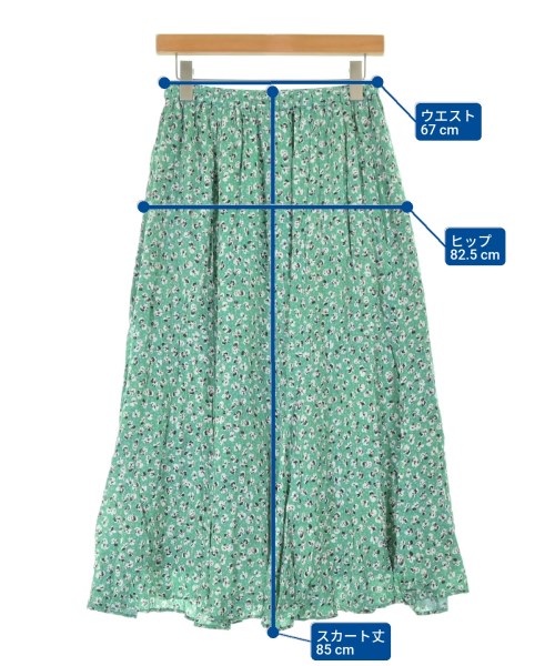 SLOBE IENA（スローブイエナ）ロング・マキシ丈スカート 緑 サイズ:-(M位) レディース/2200667787049