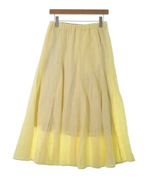 SLOBE IENA(スローブイエナ)ロング・マキシ丈スカート 黄 サイズ:38(M位)/2200676585049
