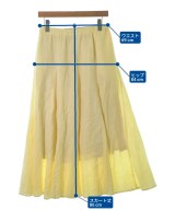 SLOBE IENA（スローブイエナ）ロング・マキシ丈スカート 黄 サイズ:38(M位) レディース/2200676585049