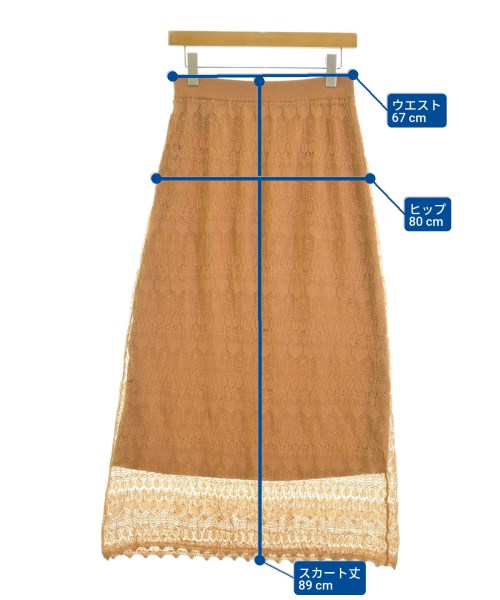 SLOBE IENA（スローブイエナ）ロング・マキシ丈スカート オレンジ サイズ:-(M位) レディース/2200673732026