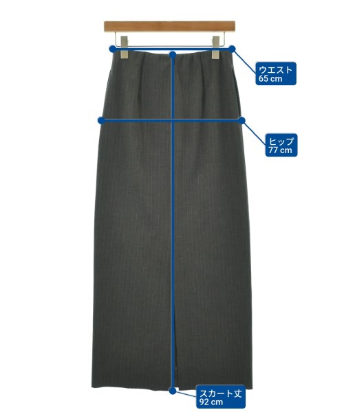 SLOBE IENA（スローブイエナ）ロング・マキシ丈スカート グレー サイズ:36(S位) レディース/2200674886070