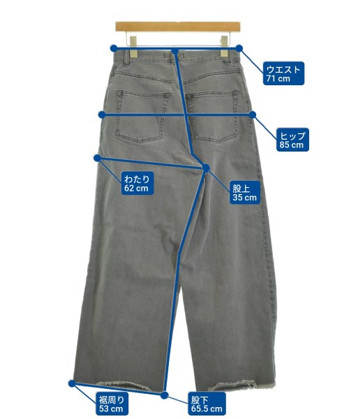 SLOBE IENA（スローブイエナ）デニムパンツ グレー サイズ:36(S位) レディース/2200678661017