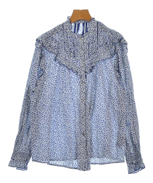 SLOBE IENA(スローブイエナ)ブラウス 青 サイズ:F/2200673649164