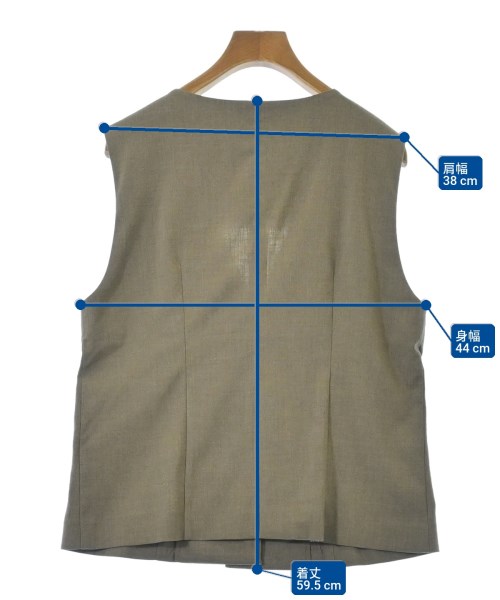 SLOBE IENA（スローブイエナ）ベスト カーキ サイズ:-(XL位) レディース/2200675004022