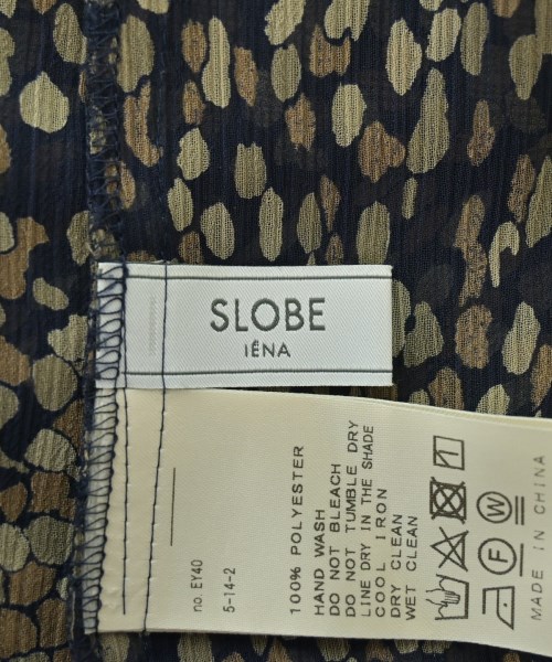 SLOBE IENA（スローブイエナ）ブラウス 紺 サイズ:F レディース/2200692115022
