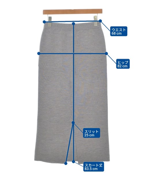 SLOBE IENA（スローブイエナ）ロング・マキシ丈スカート グレー サイズ:38(M位) レディース/2200650888036