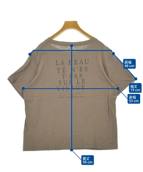 SLOBE IENA（スローブイエナ）Tシャツ・カットソー 茶 サイズ:F レディース/2200650119123