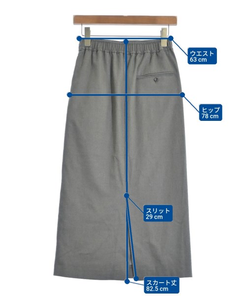 SLOBE IENA（スローブイエナ）ロング・マキシ丈スカート グレー サイズ:36(S位) レディース/2200651696029