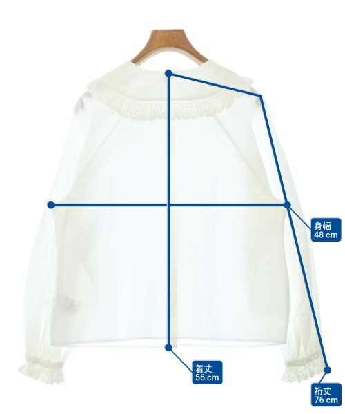 SLOBE IENA（スローブイエナ）ブラウス 白 サイズ:-(XL位) レディース/2200650910041