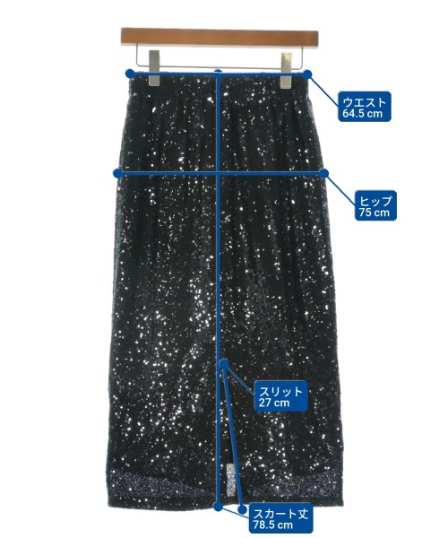 SLOBE IENA（スローブイエナ）ロング・マキシ丈スカート 黒 サイズ:-(M位) レディース/2200651923071