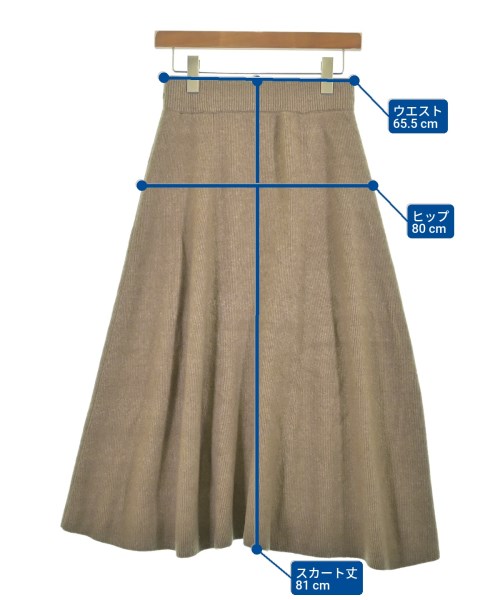 SLOBE IENA（スローブイエナ）ロング・マキシ丈スカート 茶 サイズ:-(M位) レディース/2200658553073